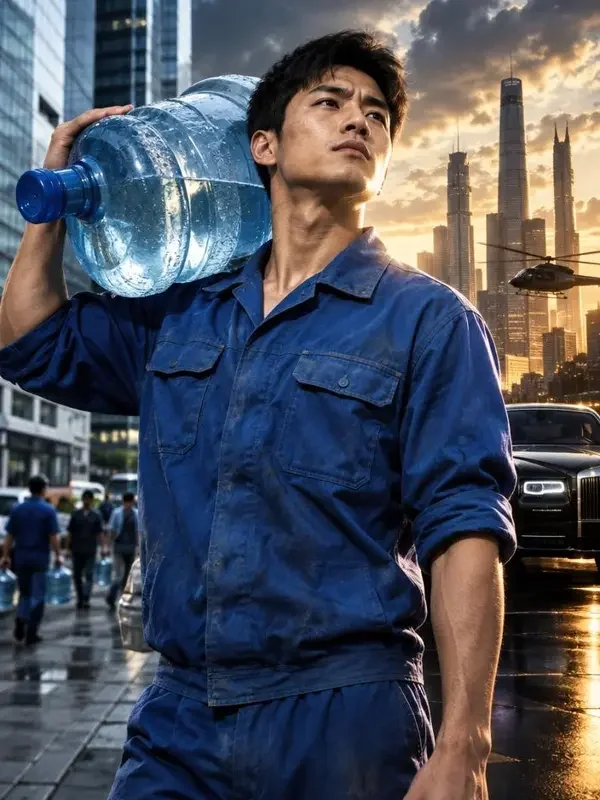 送水工竟是隐藏首富 - 红果短剧 送水工竟是隐藏首富封面