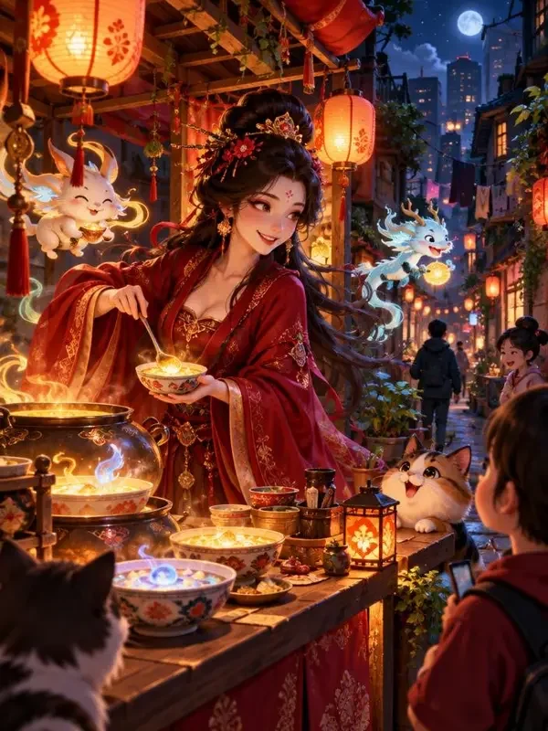 孟婆在城中村摆摊 - 红果短剧 孟婆在城中村摆摊封面